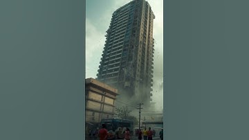 Massive Earthquake Destroys High-Rise – Terrifying Collapse Caught on Camera