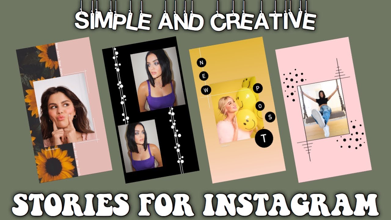 SIMPLE AND CREATIVE Story Ideas for Instagram | Using Only The INSTA ...