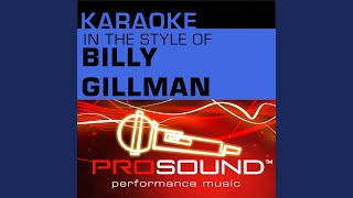 One Voice (Karaoke Instrumental Track) (In the style of Billy Gilman)