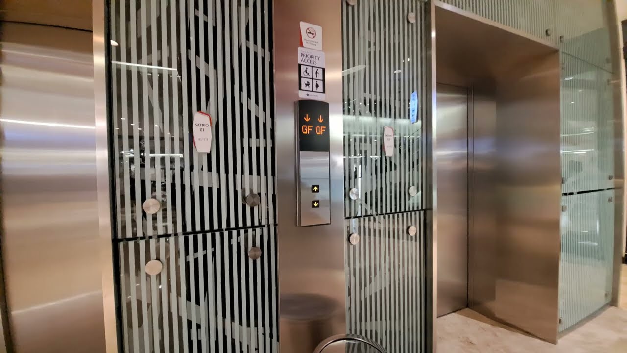Mitsubishi Traction elevators at Lotte Shopping avenue mall in South Jakarta , Kuningan ( Satrio )