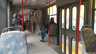 Sofia Tramkar T8M-500F Tram Ride