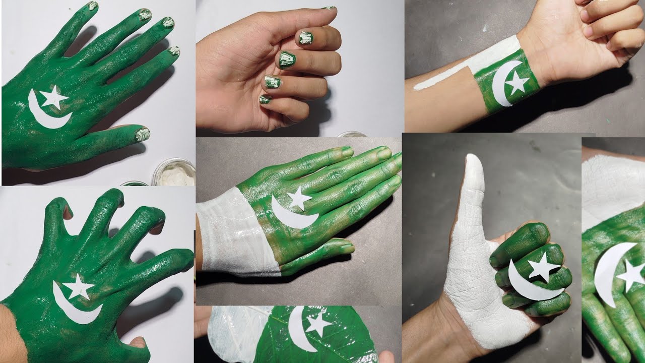 Флаг, расписанный вручную 🇵🇰 | Флаг, расписанный на листе 🌿 | День независимости