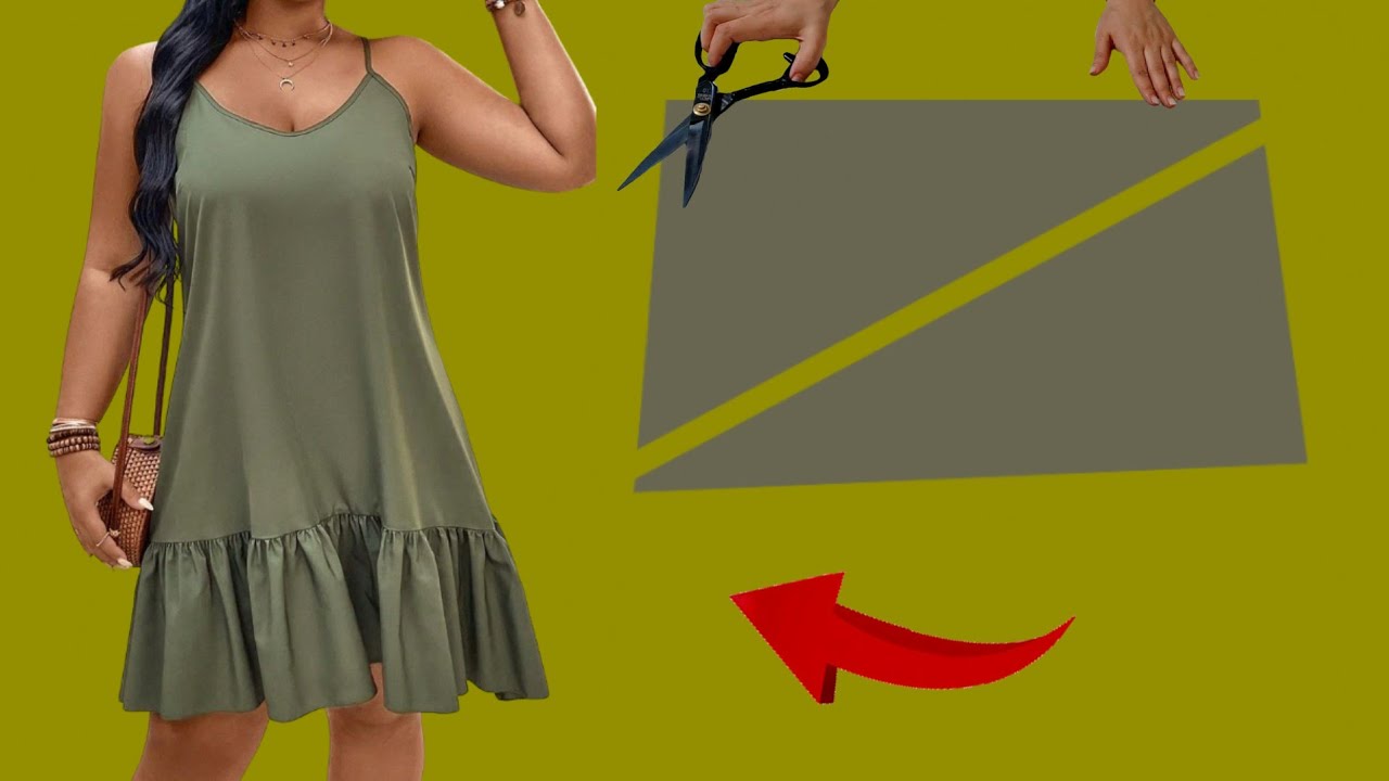 ⚘️Amazing Sewing Ideas❣️All Size 💃Sew This In 10 Minute ✨Summer Trends Dresses Sewing Tutorial ❣️