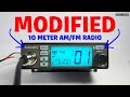 How to mod the radioddity cb500 to a 10 meter ham band radio