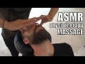 ASMR physiotherapy calming chair back and foot massage + turkish amazing head, arm, sleep massage