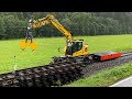 Nový Liebherr 922 RAIL ODSTRAŇUJE KOLEJE a Práce na propustku / Volvo EW 160E & MAN & TATRA 815