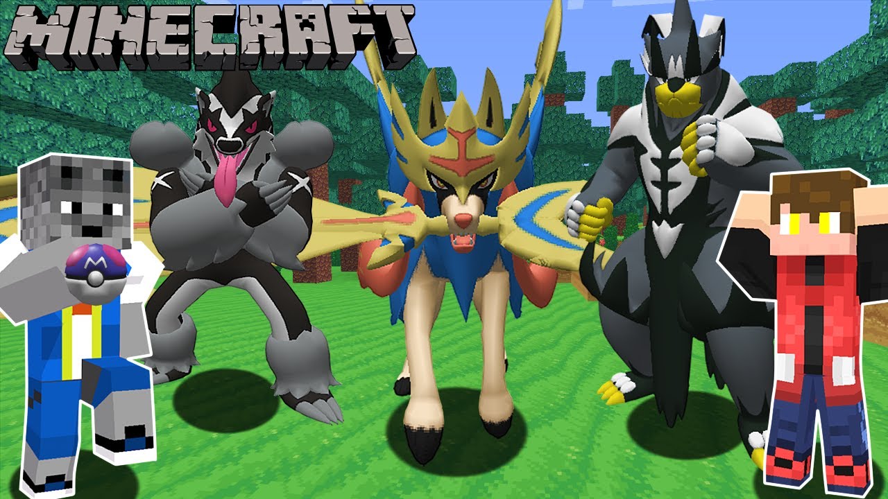 Minecraft : Pokémon S.S #2 - CRIAMOS ZACIAN E ZAMAZENTA, OS LENDÁRIOS DE  GALAR!! 