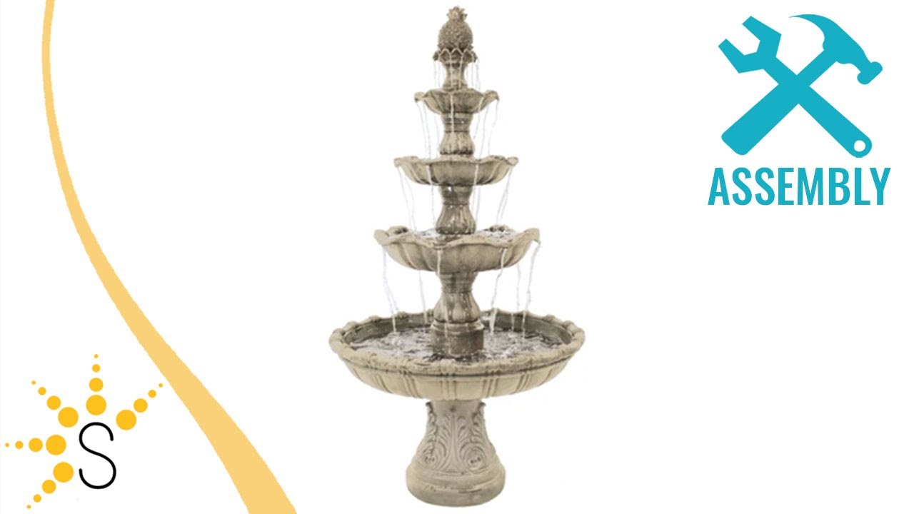Sunnydaze 4 Tier Grand Courtyard Fountain Fc 73850 You Sunnydaze 4 Tier Grand Courtyard Fountain Fc 73850 Serenity Health Home Decor