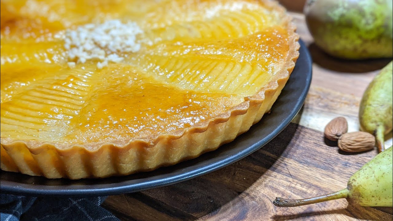 Tarte Bourdaloue | French Pear and Almond Tart Recipe