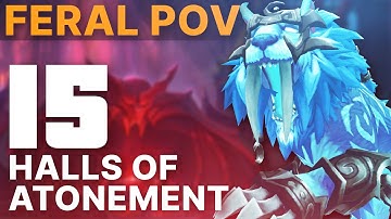 +15 Halls of Atonement Feral Druid POV TWW Season 3