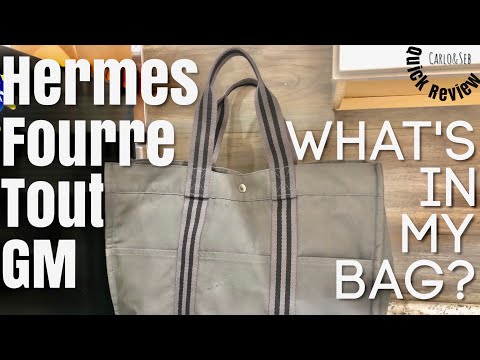 HERMES Fourre Tout GM Review, What's In My Bag?
