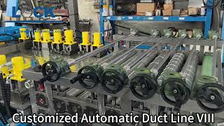 💥Automatic duct line with TDF flange and angle iron flange, easily switching#ductline #ductmachine