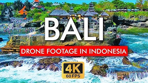 🇮🇩 Bali Drone Footage in 4K Video. Explore the beautiful Tanah Lot Temple in Indonesia