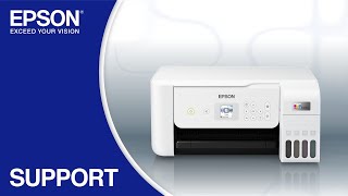 Epson EcoTank ET2803 | Wireless Setup Using the Control Panel