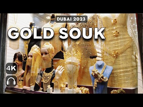 Biggest Gold Souk in the World DUBAI 2023 🇦🇪 4K | गोल्ड सूक दुबई