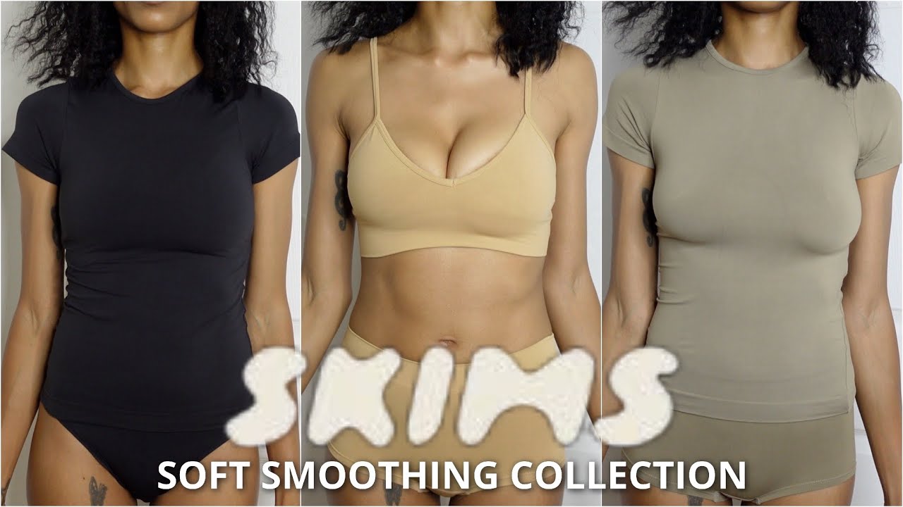 Skims Soft Smoothing Collection HONEST Review #petitewoman #skims #haul 