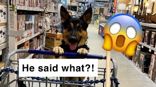 DUDE MAKES COMMENT ON MY SERVICE DOG IN WALMART... Mudbog vlog