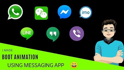i created😅#Top messaging apps animated notification logo to setup as boot animation in any Android 😄