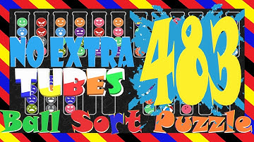 Ball Sort Puzzle Level 483 🎯No Extra Tubes😂Game Walkthrough😘 Stay Home And Fun Play #WithMe
