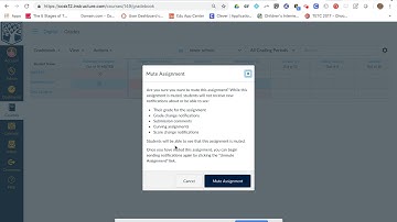 Muting assignments in Canvas gradebook