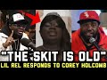 Lil rel responds to corey holcomb exposing him wearing a dress after defending jerrod carmichael