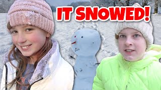 It Snowed for the First Time