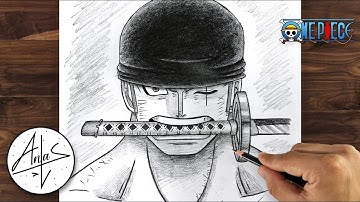 How to Draw ZORO | OnePiece Drawing Tutorial (step by step)
