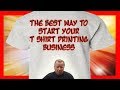 The Best Easy Start T Shirt Printing Method - Get The Right Stuff For Success