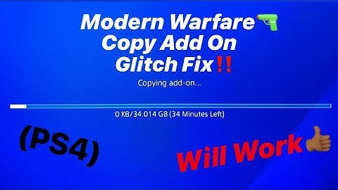 How I Fixed The Modern Warfare Copying Add-On Glitch! (2020) Read The DESCRIPTION!