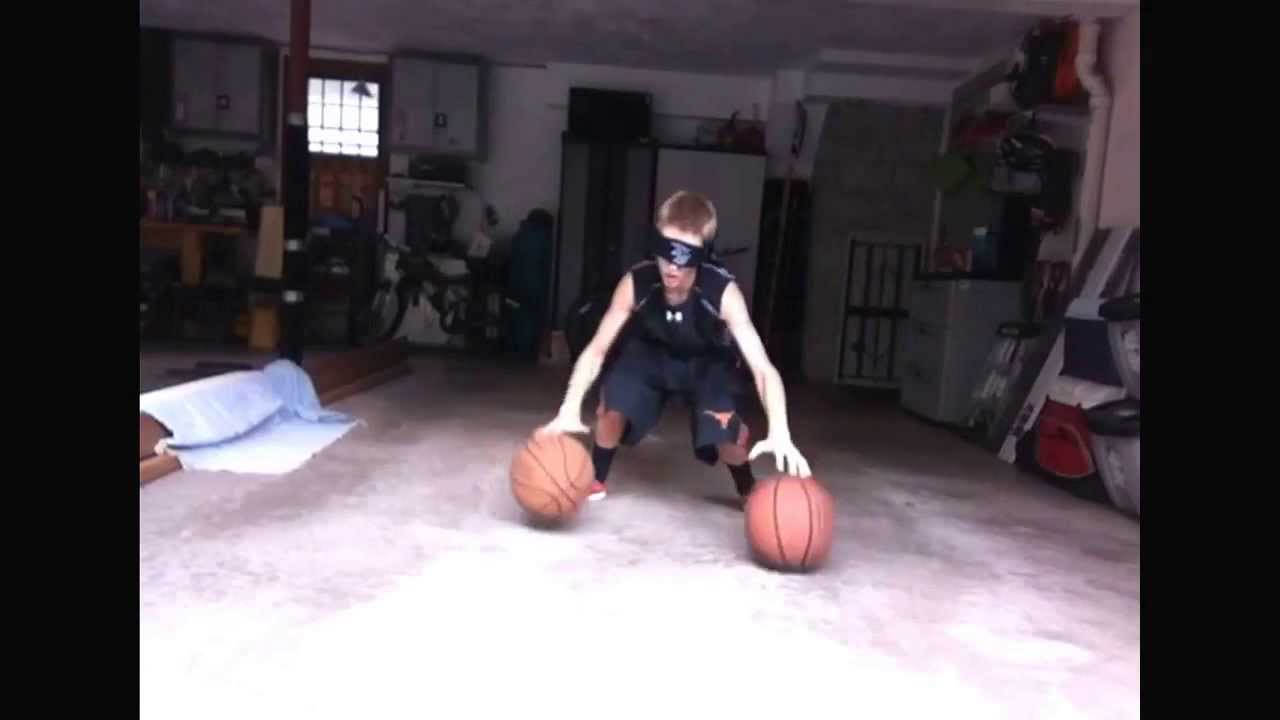 Blindfolded Basketball Dribbling!!!