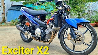 I changed the yamaha exciter engine from 1 cylinder to 2 cylinders
