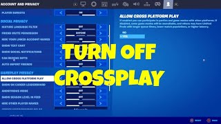 How To Turn Off Crossplay in Fortnite Chapter 5 on PS5 and Xbox (Bot Lobbies)