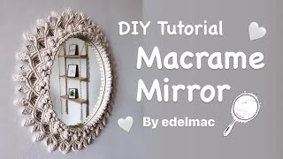 DIY Tutorial Macrame Mirror Handmade