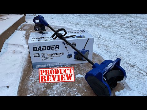 مراجعة مجرفة الثلج اللاسلكية Wild Badger 40V 12 بوصة قوة هائلة