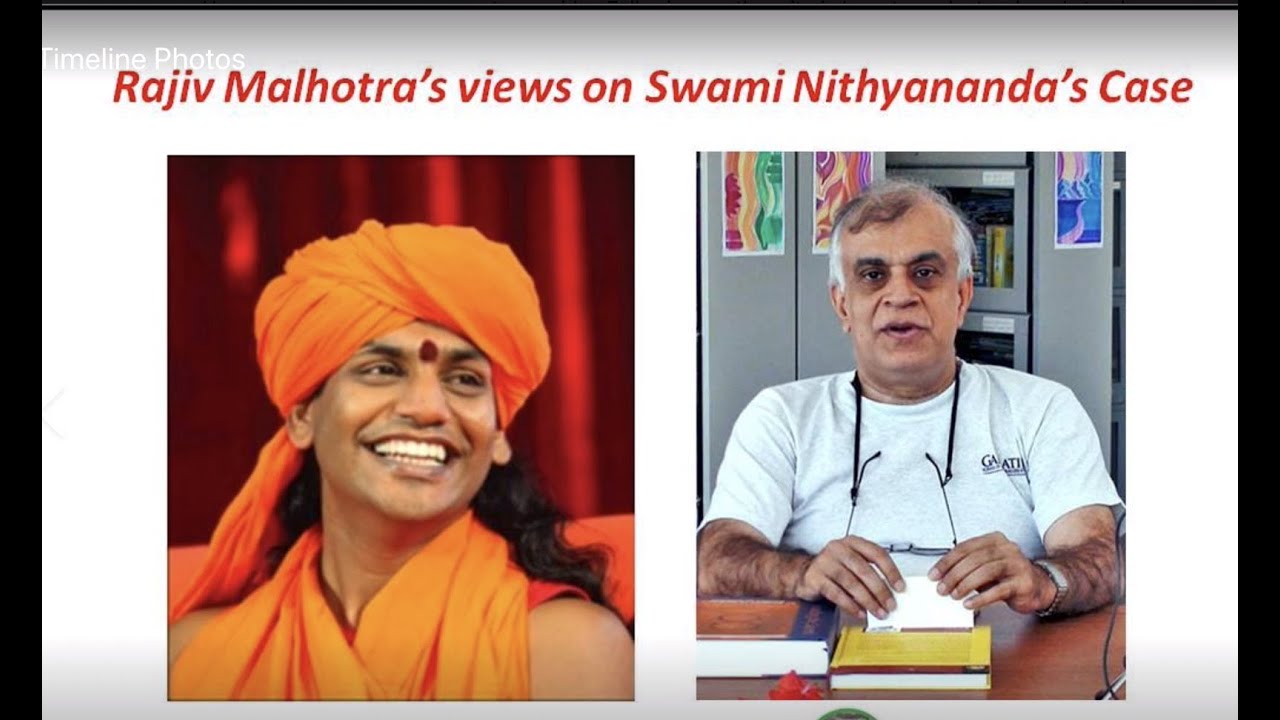 Rajiv Malhotra defending fraud Swami NITHYANANDA - Screen Recording February 5, 2020 at 12 48 58