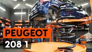 Τοποθέτησης Φίλτρα καμπίνας PEUGEOT 208: εγχειρίδια βίντεο