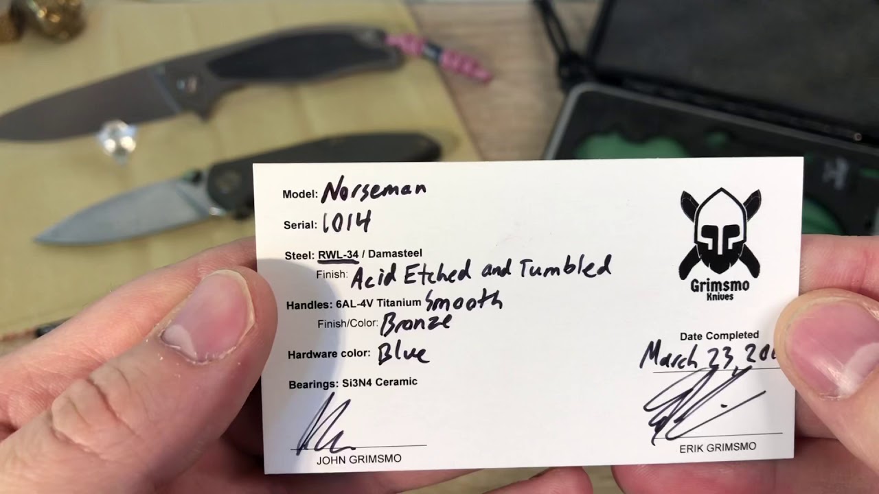 Grimsmo Norseman Knife Review Deutsch/ German NEO YouTube