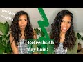 How to Refresh your 5th day curls | Curly Girl Method