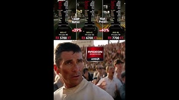 RX 5700XT is 29% faster than AMD RX 6700 XT, while Radeon RX 7700 XT outperforms RX 6700 XT by 40%