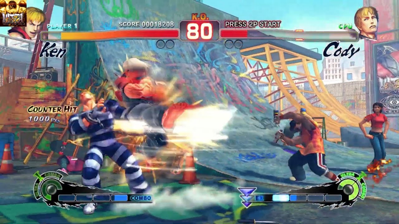 ULTRA STREET FIGHTER IV - Ken Vs. Cody (Hardest) - YouTube