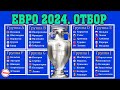 Отбор на Евро по футболу 2024. 6 день. Результаты, расписание, таблицы.