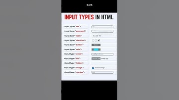 #html5 #html#input#type