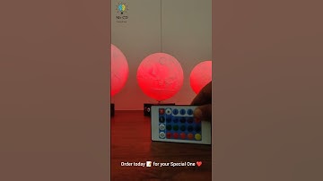 RGB colored Moon Lamp #shorts