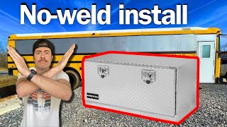 QUICK Under Mount Storage Boxes On the Skoolie | The EASY Way