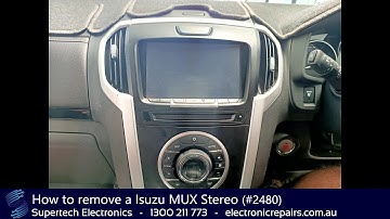 How to remove a Isuzu MUX Stereo (#2480)