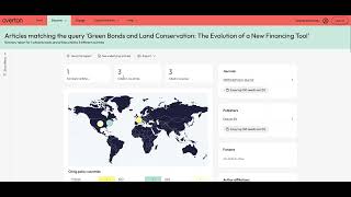 Searching scholarly articles in Overton Index