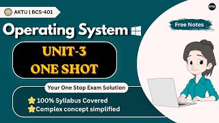 OS Unit 3 OneShot🔥| AKTU BCS-401 | CPU Scheduling & Deadlock | Btech 2nd year | Clear The Core