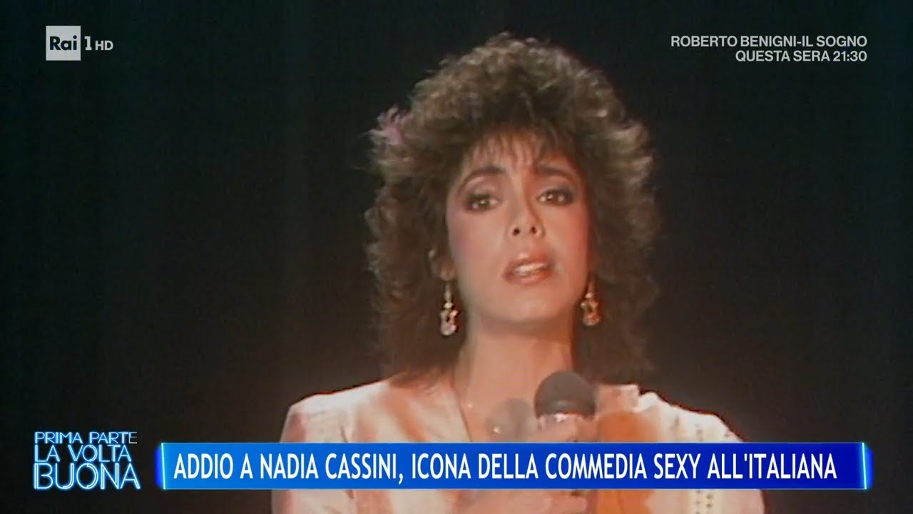 Addio a Nadia Cassini, icona della commedia sexy all'italiana - La Volta Buona 19/03/2025