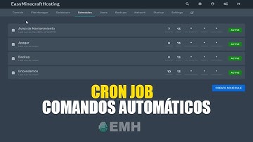 ¿Cómo programar tareas automáticas CRON JOB en el panel de EasyMinecraftHosting?
