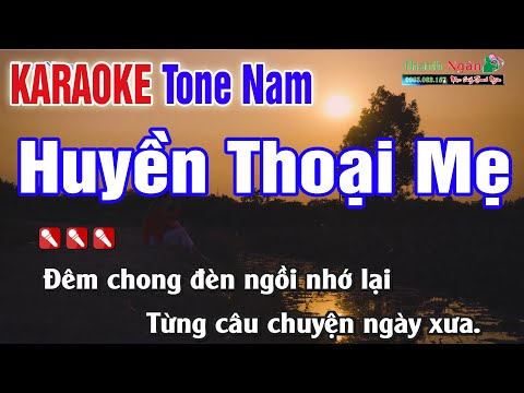 #1 Huyền Thoại Mẹ Karaoke Tone Nam | Karaoke Nhạc Sống Thanh Ngân Mới Nhất